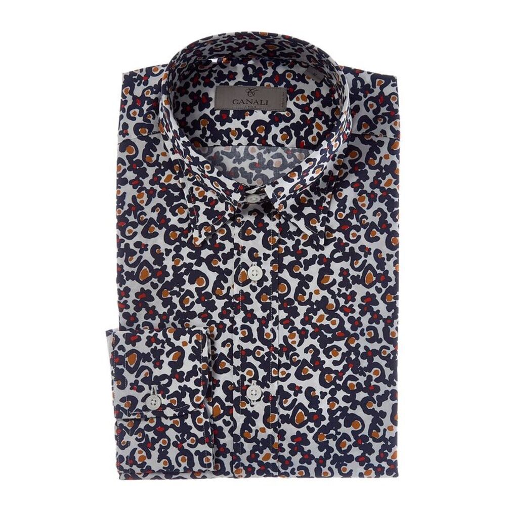 Canali Mens  Dress Shirt, Blue